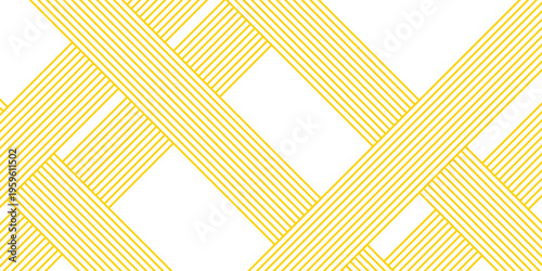 Vector banner with yellow ramen pattern on white background. Abstract pattern.