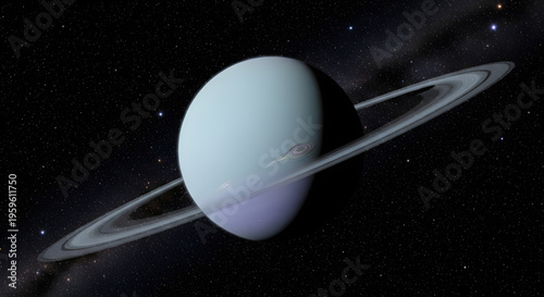 Uranus Ring System with Subtle Moons