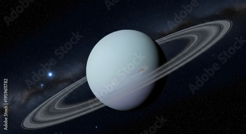 Uranus Ring System with Subtle Moons