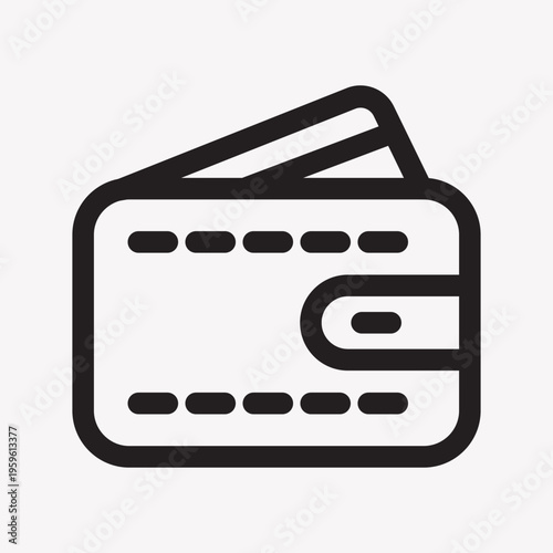 A black and white icon of a credit card with a chip