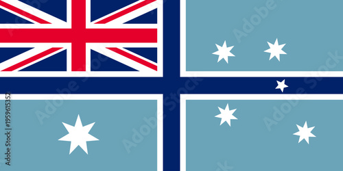 Australian Civil Air flag, Australia, Oceania, vector illustration