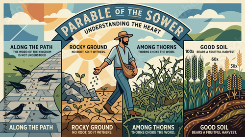 Parable of the Sower Understanding the Heart Religious Allegory.
