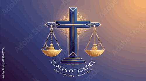Scales of Justice Symbolizing Fairness and Legal Balance.