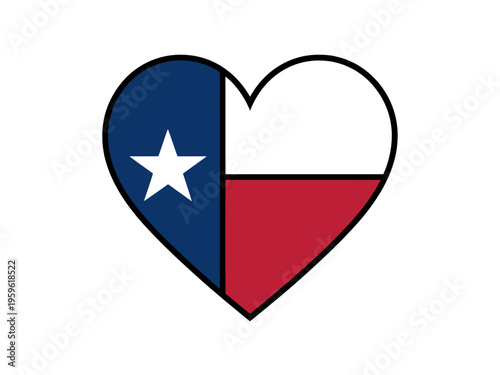 A heart-shaped vector graphic representing the flag of Texas, symbolizing love and pride for the state. Free Download A heart-shaped vector graphic representing the flag of Texas, symbolizing love and pride for the state. - GFXLoad