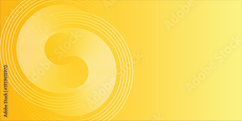 Abstract background with radiant yellow sun spiral line swirls eps10