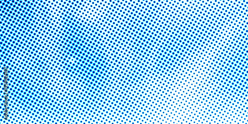  Blue comic pop-art halftone background vector