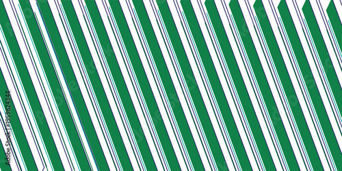 Vintage green candy cane stripes Christmas holiday Vector Pattern. Retro french horizontal ticking stripes green white seamless pattern.
