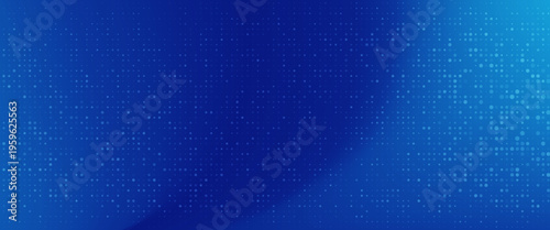 Abstract dot blue color pattern screen led light gradient texture background. Technology big data digital concept. 3d rendering.