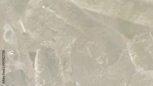 Ice cubes, for making cold drinks.
