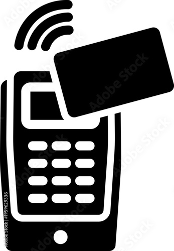 Contactless Card Glyph Icon