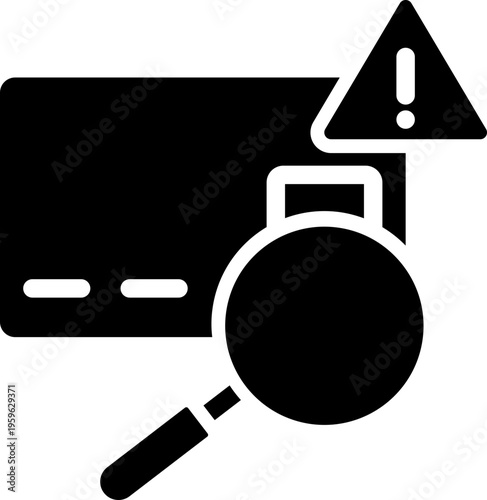 Fraud Detection Glyph Icon