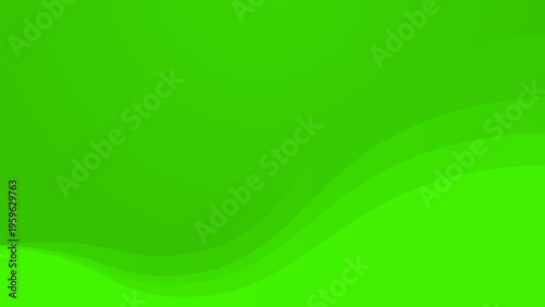 Abstract green wave shapes banner background. Green waves pattern. Smooth green wave banner design