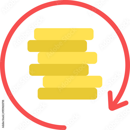 Refund Payment Flat Icon