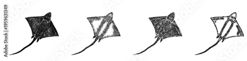 Sketch stingray icon design set