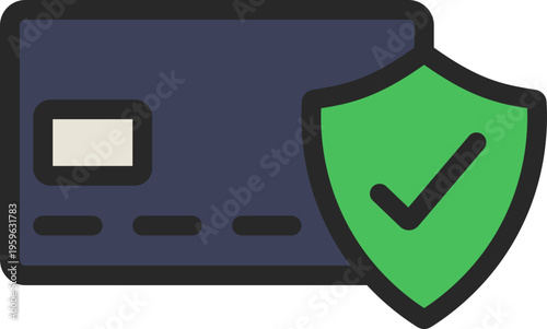 Card Verification Filled Line Icon