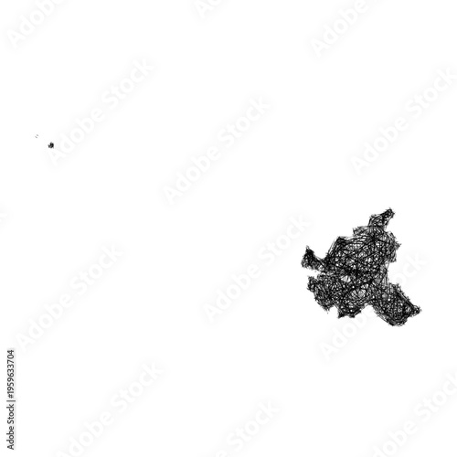Sketch Hamburg outline map design