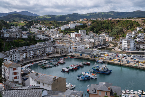 Luarca port in Asturias, North Spain