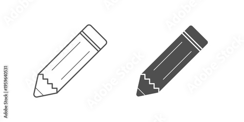 Simple Pencil Icon-Pencil Writing Icon-drawing vector