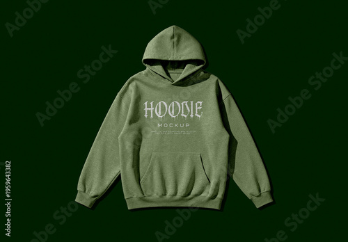 Pullover Hoodie Mockup with Front Print