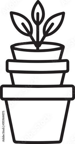 A simple yet elegant depiction of plant. It evokes feelings of serenity and a connection to the environment.