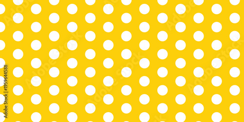 simple white dot pattern on yellow for banner poster background.