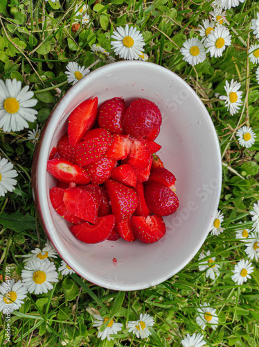 strawberries in a bowl