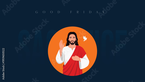 Good Friday Peace of Holy Week Social Media Post, Web Banner, Status, Story