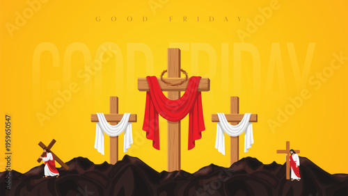 Good Friday Peace of Holy Week Social Media Post, Web Banner, Status, Story