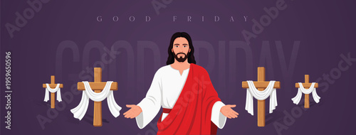 Good Friday Peace of Holy Week Social Media Post, Web Banner, Status, Story