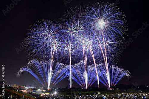 Wallpaper Mural 常総きぬ川花火大会「野村花火工業・グランドフィナーレ」 Torontodigital.ca