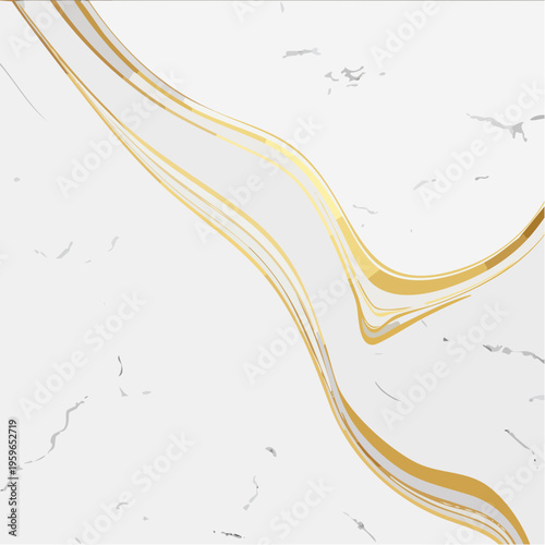 Weißer Stein mit goldenen Adern Luxus Hintergrund Vektor