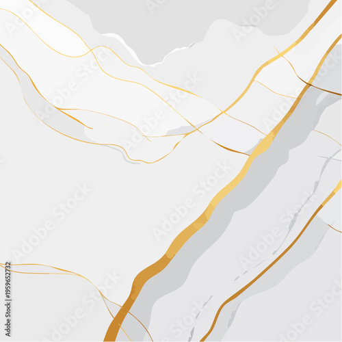 Weißer Stein mit goldenen Adern Luxus Hintergrund Vektor