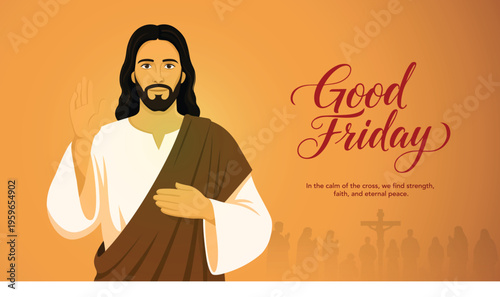 Good Friday Peace of Holy Week Social Media Post, Web Banner, Status, Story