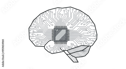 Circuit board brain, microchip implant, neural engineering, futuristic technology