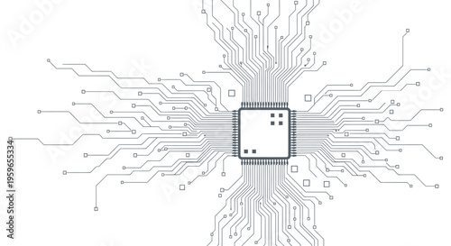 Microchip, circuit board, electronic component, technology background
