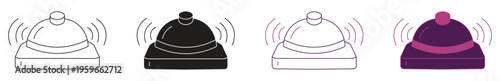 Buzzer icon set , vector illustration.