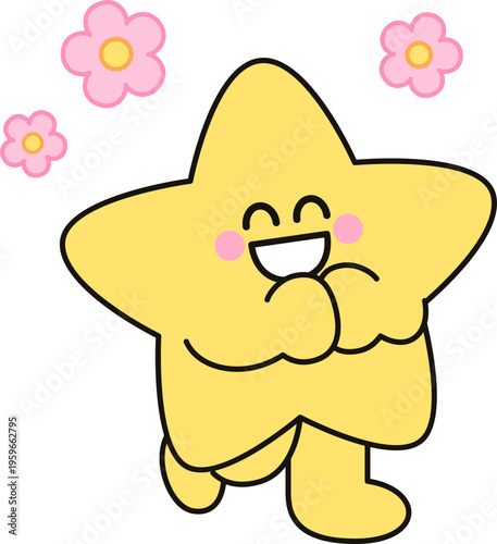 꽃이 떠다니며 좋아하는 별 캐릭터