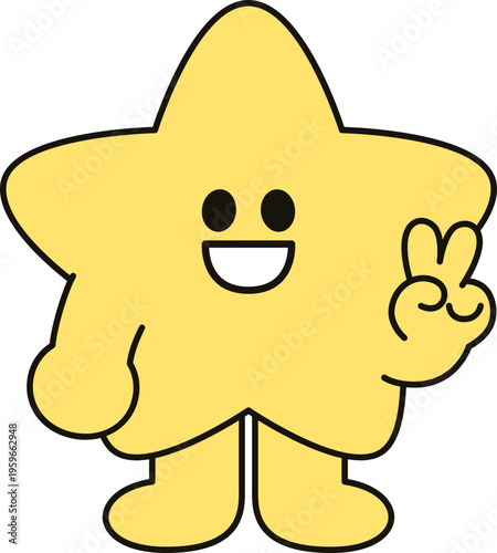 브이하는 별 캐릭터