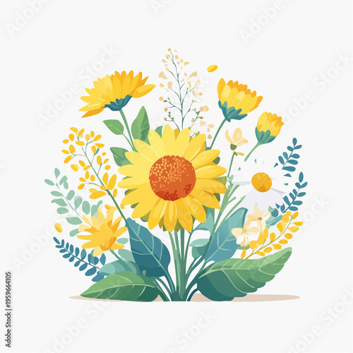 Frühlingsblumen und Heilpflanzen