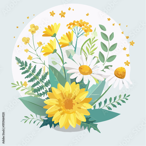 Frühlingsblumen und Heilpflanzen