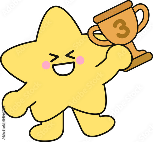 3등 트로피 별 캐릭터 반전