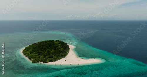 Wallpaper Mural Mantigue Island with sandbar. Greenish water and corals. Camiguin, Philippines. Torontodigital.ca