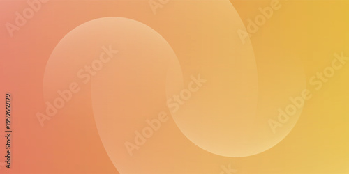 Abstract background with radiant warm gradient yellow coral fluid vortex eps10