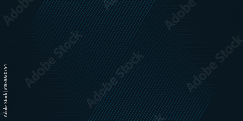 Abstract dark blue technical background with geometric hexagon lines.