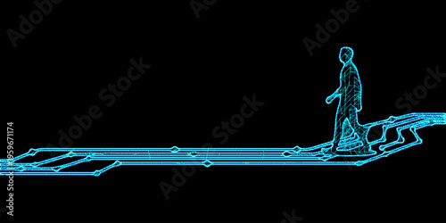 Human innovation idea flow with artificial intelligence mesh technology and digital transformation network