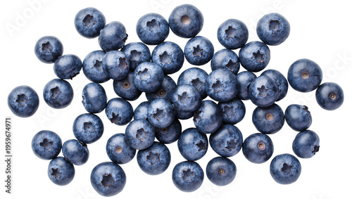 Φωτογραφία Vibrant fresh organic blueberries in a scattered pile, healthy delicious sweet f