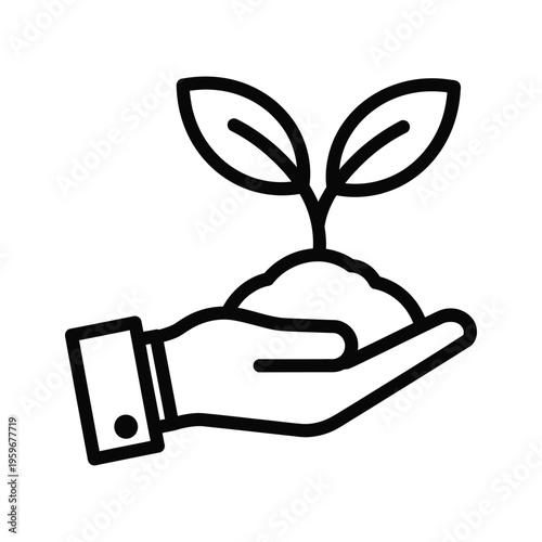 Plant Growth Hand Business Seedling