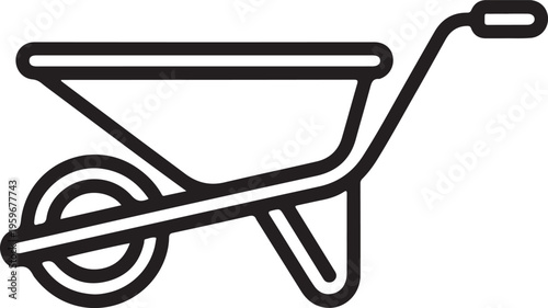 21-minimalist-black-line-art-icon-of-a-w_fzSE8nEDQ6Gz0X5jTo7skg_rViNq0QtRseSimple line icon of wheelbarrow representing construction and gardening transport tool, material handling cnRXrod7fvZA_traced