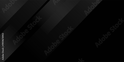 Dark Abstract Black Diagonal Layer Background with Modern Minimal Style. Modern Trendy design in Vector Illustration