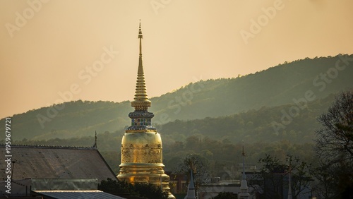 Wat Suan Dok temple , Location in Chiang Mai - Thailand